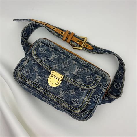 white louis vuitton bum bag|louis vuitton denim bum bag.